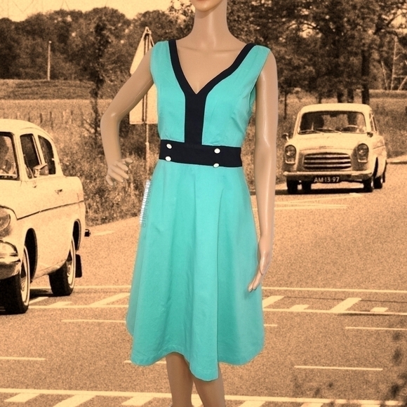 Modcloth retro dress size L - Picture 1 of 8